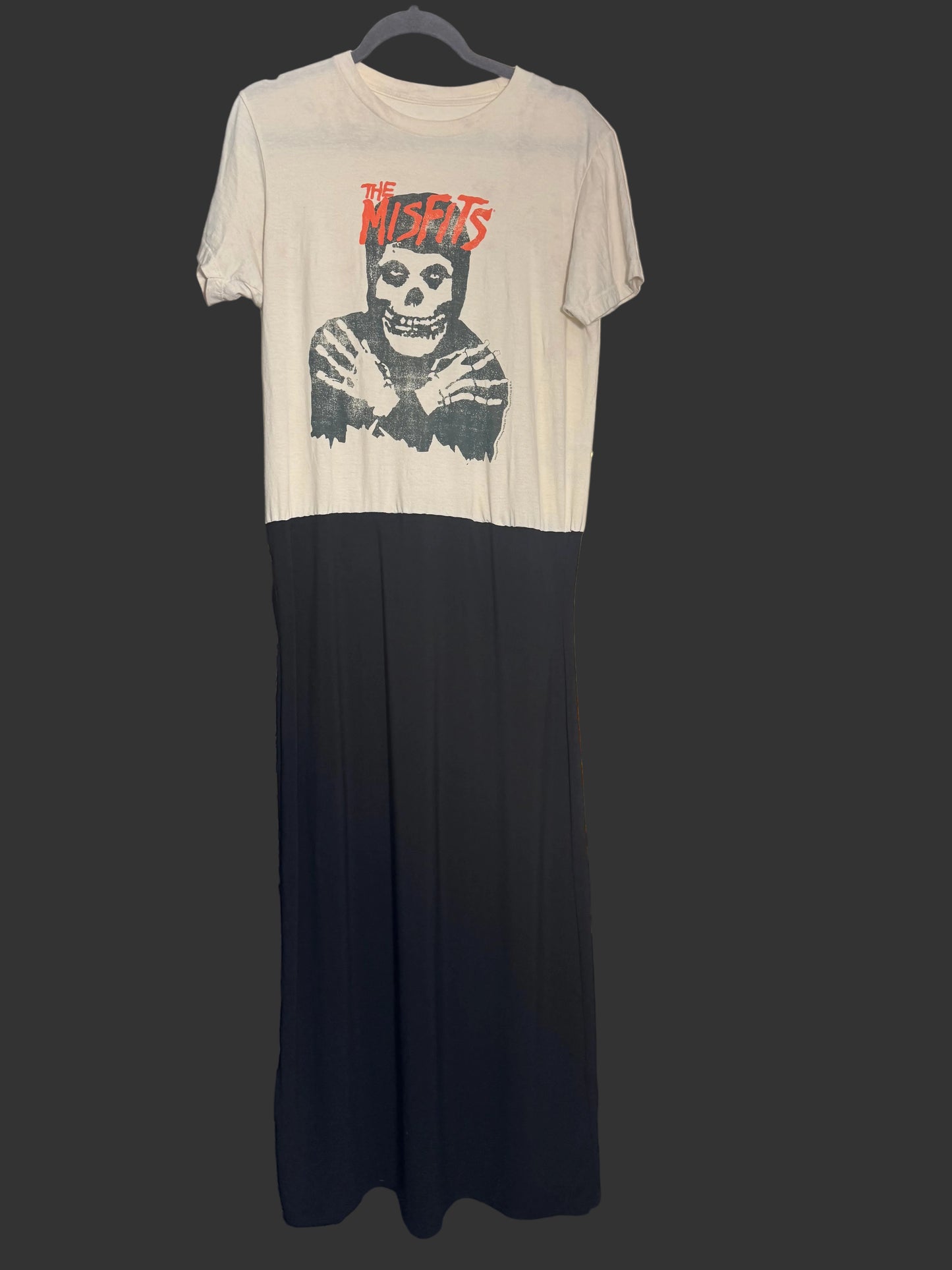 Misfits Upcycled Maxi Dress | Handmade One-of-a-Kind Band Dress