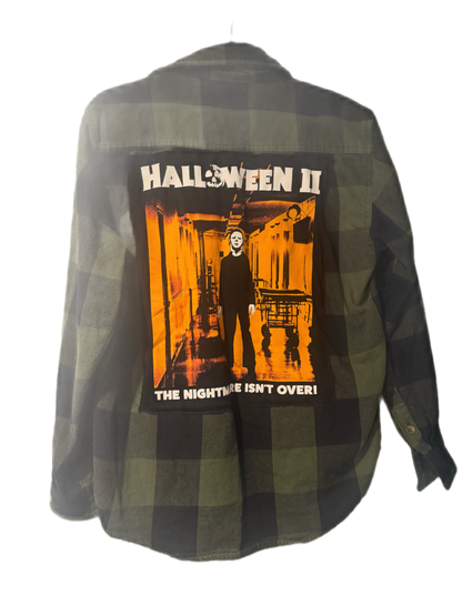 Halloween II Michael Myers Upcycled Flannel | Men’s Medium