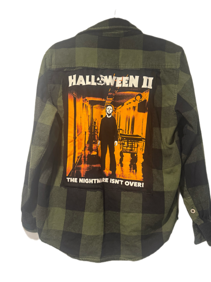 Halloween II Michael Myers Upcycled Flannel | Men’s Medium