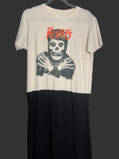 Misfits Upcycled Maxi Dress | Handmade One-of-a-Kind Band Dress