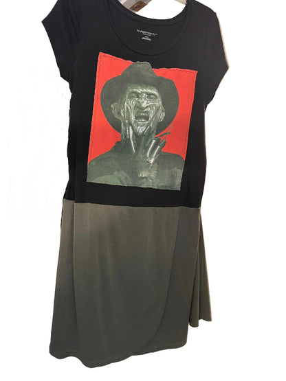 One-of-a-Kind Upcycled Horror Dress – M/L