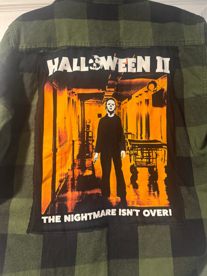 Halloween II Michael Myers Upcycled Flannel | Men’s Medium