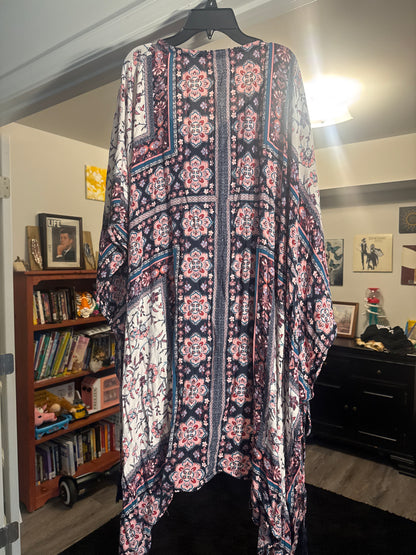 Pink Floyd Upcycled Boho Kimono | One-of-a-Kind Festival Cardigan