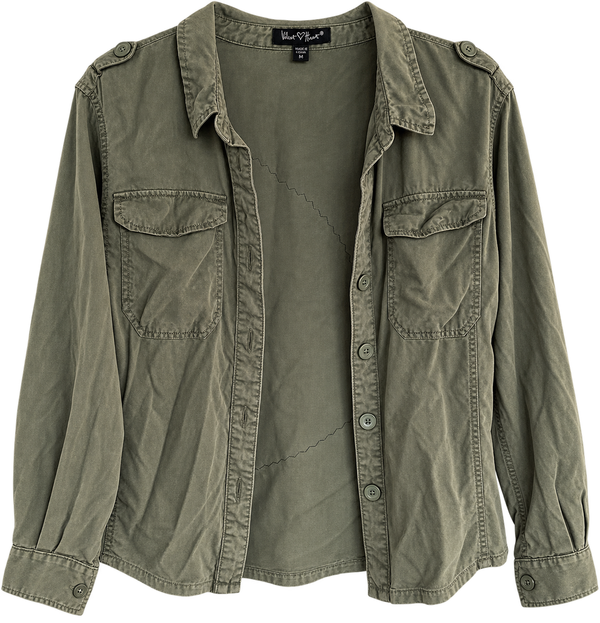 Texas Chainsaw Massacre Upcycled Utility Shirt – One-of-a-Kind – M
