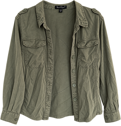 Texas Chainsaw Massacre Upcycled Utility Shirt – One-of-a-Kind – M