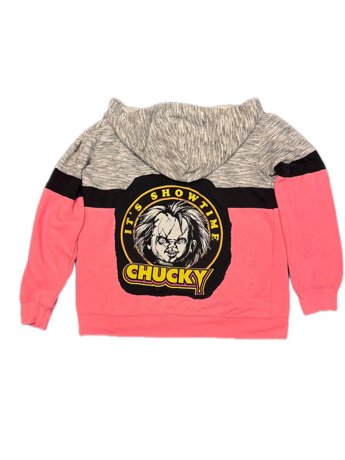 One-of-a-Kind Upcycled Chucky Hoodie – Large